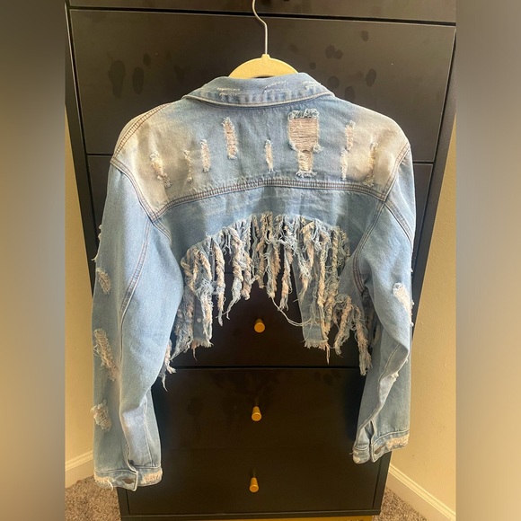 Not One To Mess With Denim Jacket - Denim - Picture 6 of 9